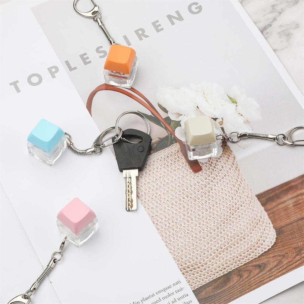 Great Choice Products 4Pcs Keyboard Fidget Keychain, Removable ...