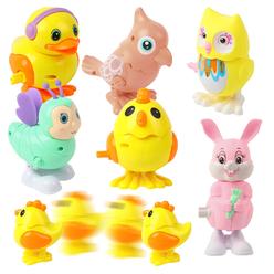 Great Choice Products 6Pcs Easter Chicks Wind Up Toys,Gift For Toddler Kids Easter Egg Hunt Basket Goody Bag Stuffer Filler Birthday Party