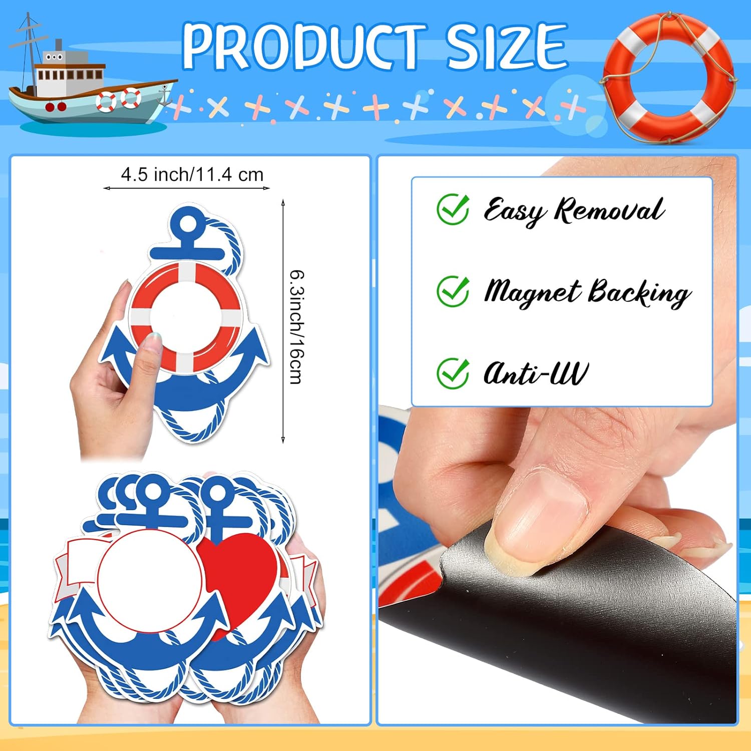 Great Choice Products 8 Pcs Cruise Ship Door Decorations Anchor