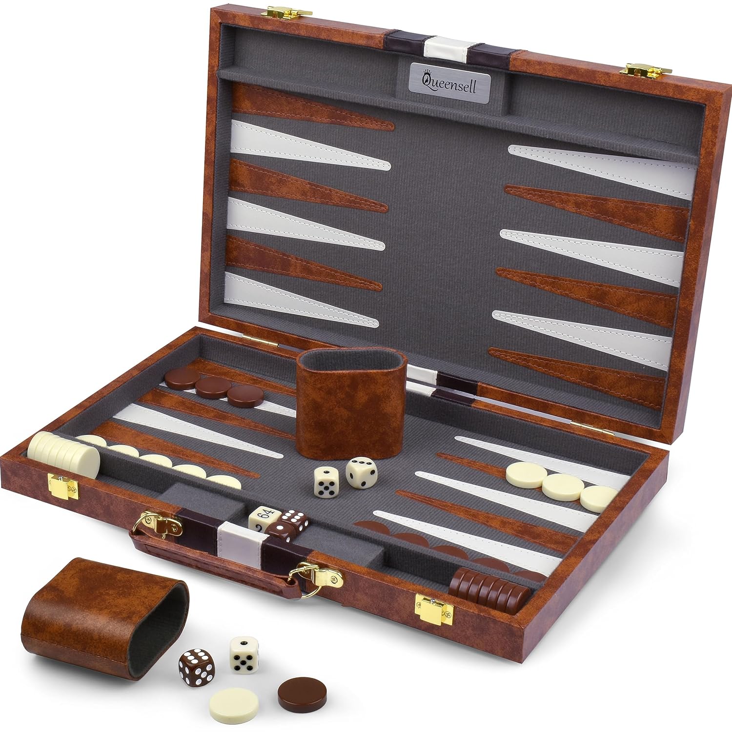 Great Choice Products Backgammon Sets For Adults - Best Travel Backgammon Board Games For Adults - Travel Backgammon Set - Backgammon 15 Inch …