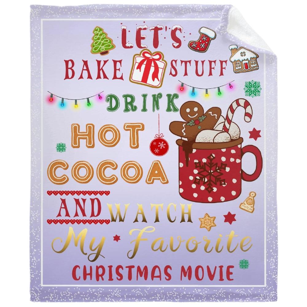 Great Choice Products Christmas Blanket Gifts 40X50 Inch For Kid,Watch My Favorite Christmas Movie Thorw Blankets For Girls Womens,Lightweight…