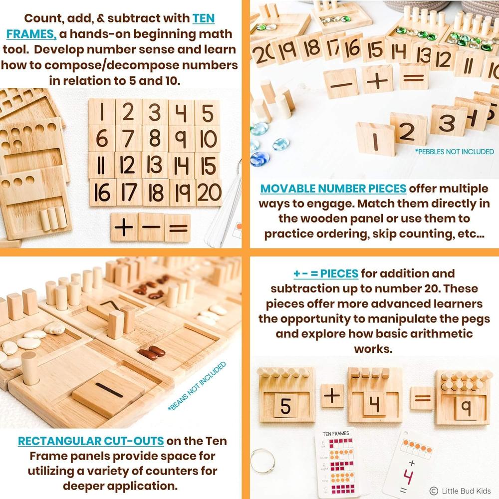 Great Choice Products Counting Pegs - A Ten Frame Math Game With ...