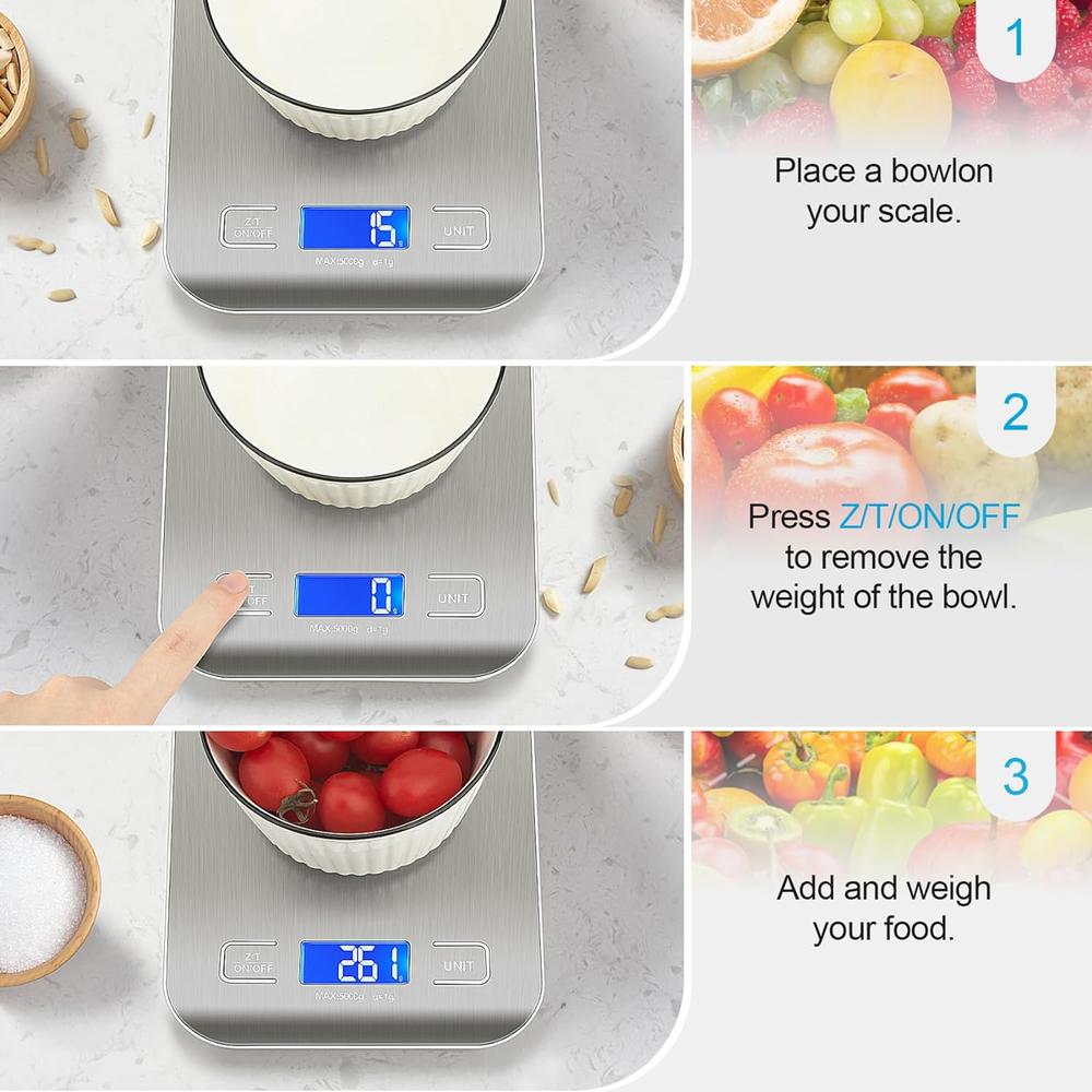 Great Choice Products Food Scale, Kitchen Scale, Gram Scale, Digital Food Scale, Weight Scale, Digital Scale, Coffee Scale, Scales Digital Wei…