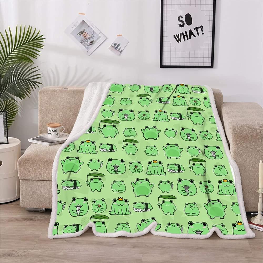 Great Choice Products Frog Blanket Frog Gifts For Women Frog Gifts For Frog Lovers Soft And Cozy Throw Blanket For Couch Sofa Bed Living Dorm …