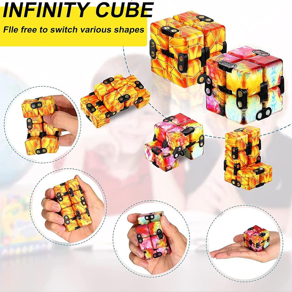 Great Choice Products Infinity Cube Fidget Toy, Cubes For Stress And ...