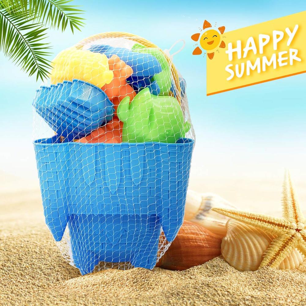 Great Choice Products Kids Beach Sand Toys Set, 27Pcs Beach Toys Castle Molds Sand Molds, Beach Bucket, Beach Shovel Tool Kit, Sandbox Toys Fo…