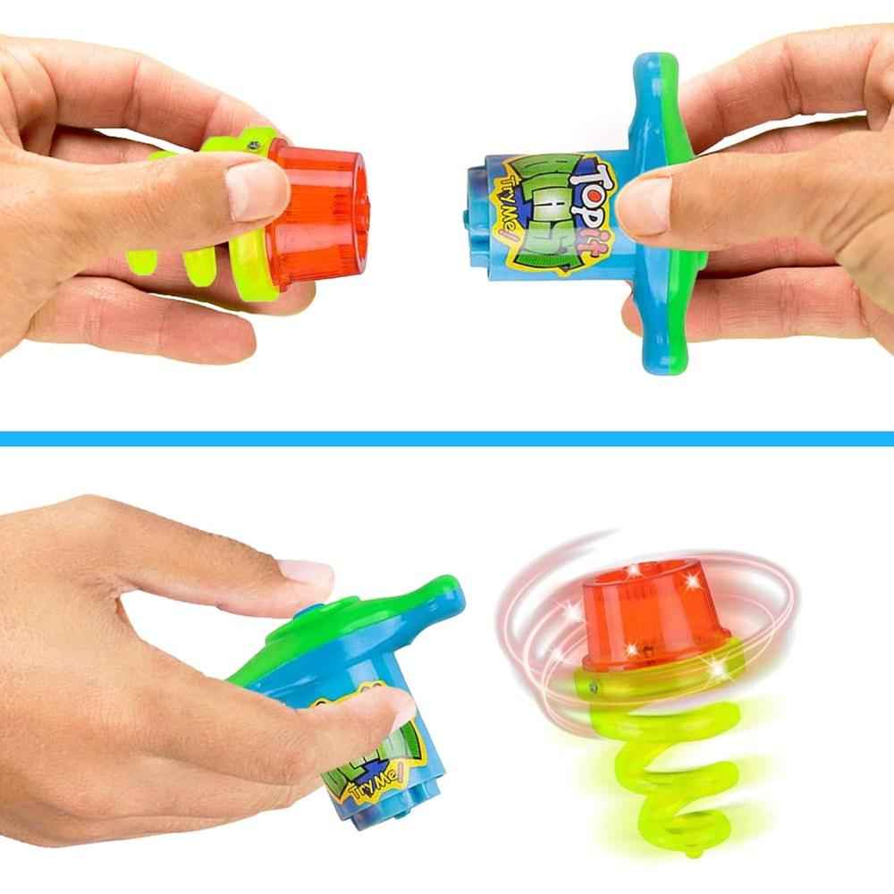 Great Choice Products Light Up Spinning Tops For Kids, Set Of 12 ...