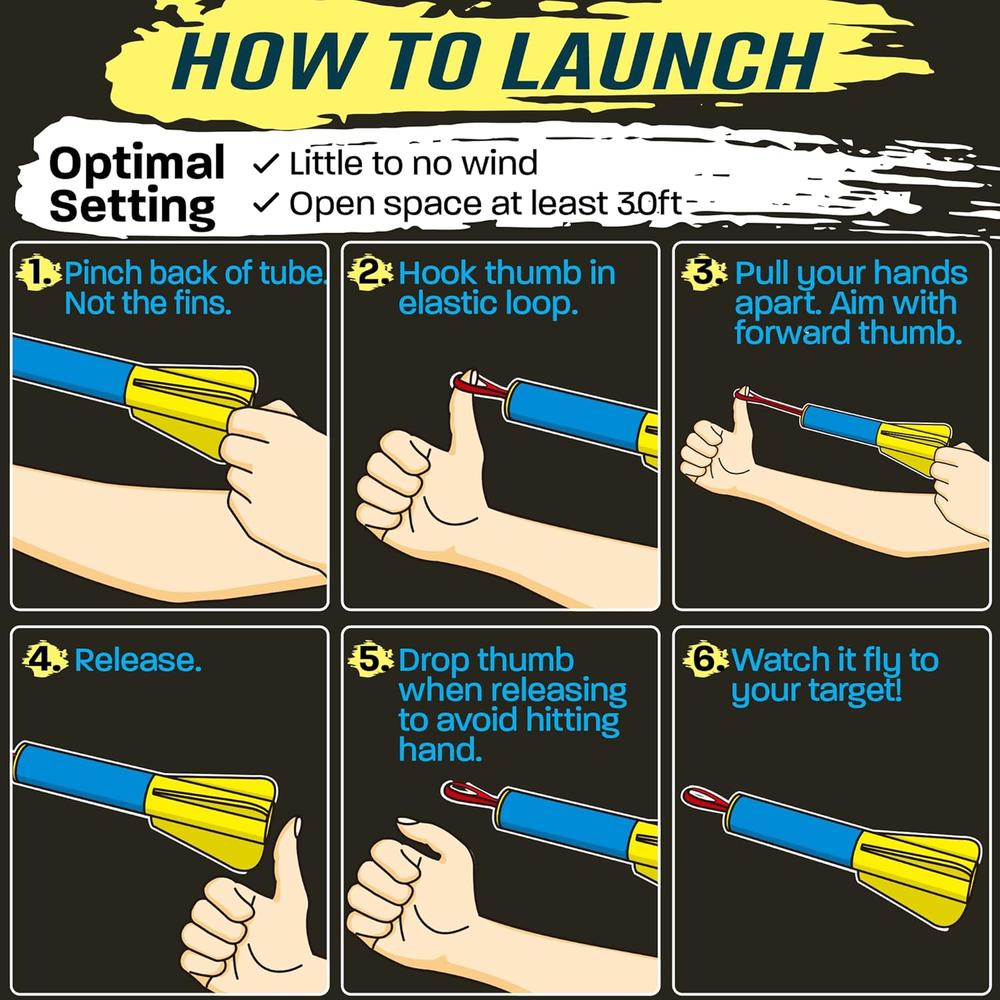 Great Choice Products Light Up Toys Rocket Slingshot For Kids: Flash ...