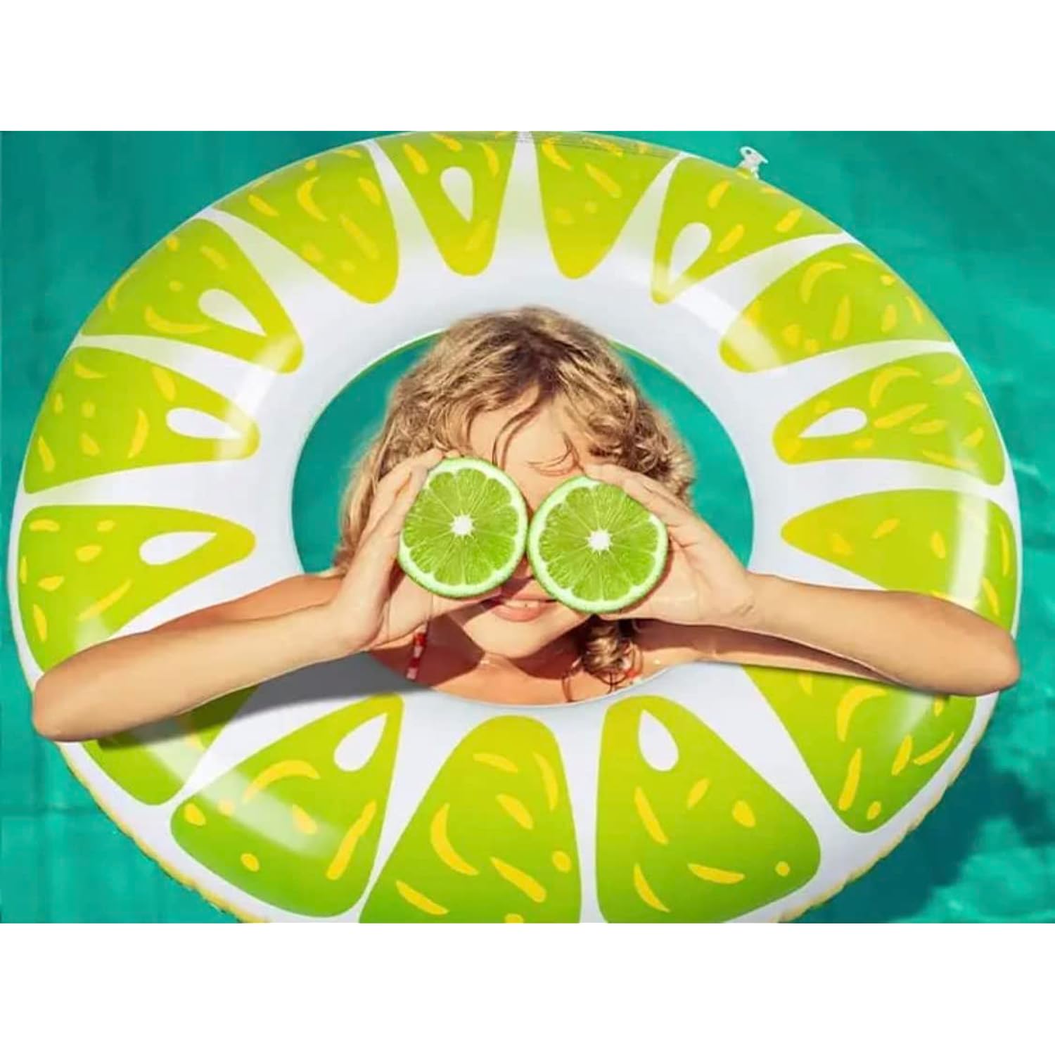 Great Choice Products Lime Pool Float (Green Lemon Pool Float) Perfect With A Margarita In Margaritaville