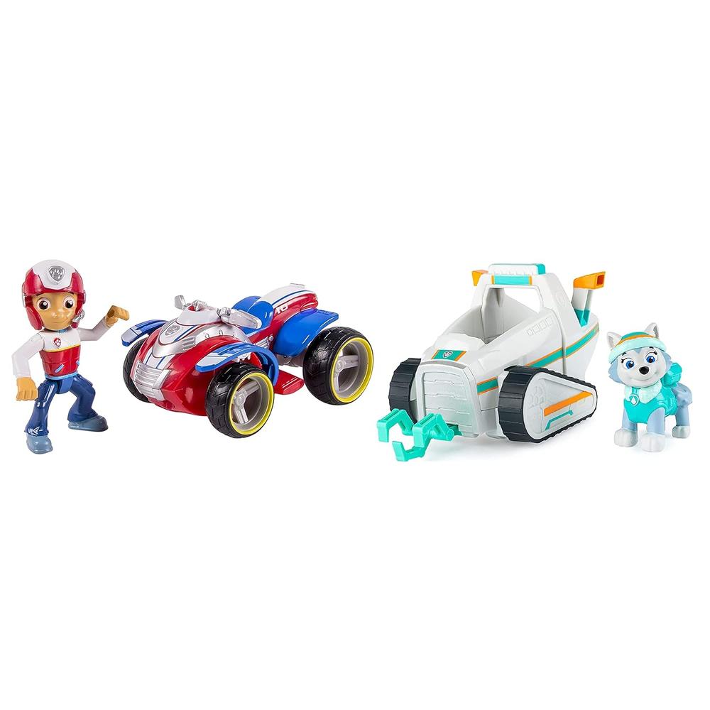 Great Choice Products Paw Patrol Ryder'S Rescue Atv, Paw Patrol Everest'S Snow Plow, Vechicle And Figure. Bunde