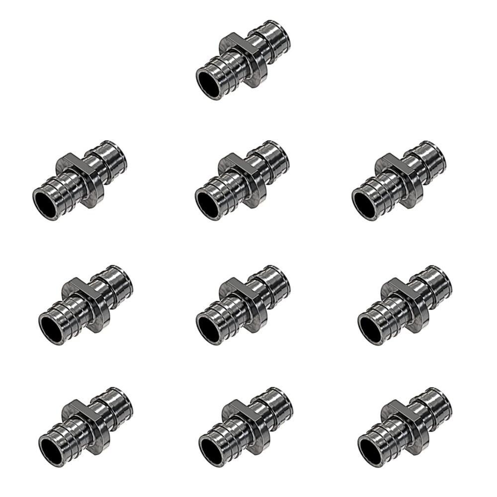 Great Choice Products Poly Pex A Expansion Fittings F-1960 1" Inch Coupler [10 Pcs] |Plastic Fittings For Pex-A Pipe In Plumbing [1 Inch Coupl…