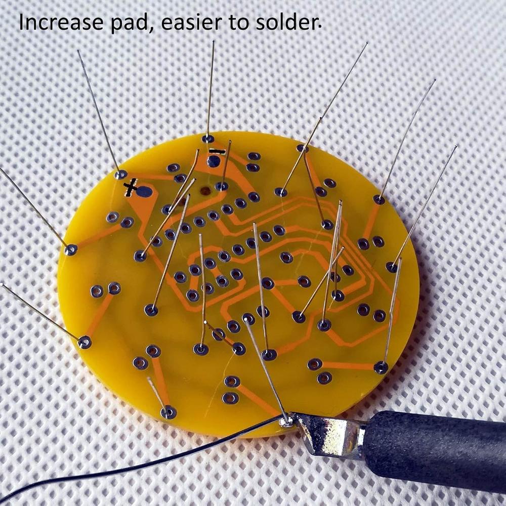 Great Choice Products Spinning Led Wheel Electronic Diy Soldering Kits ...