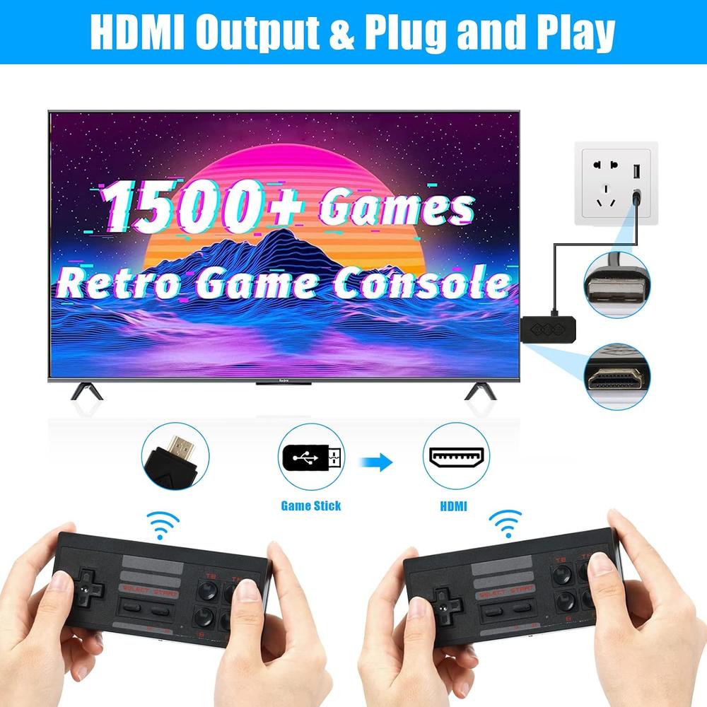 Retro Game Console , Wireless , 24500+ Games Built Handheld Retro Game Console , Wireless , 24500+ Games Built Handheld