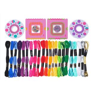 Great Choice Products Bff Friendship Bracelet Activity Kit, Diy Bracelet  Making Kit For Girls, Makes 22