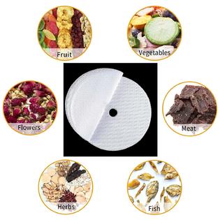 Great Choice Products 10pcs Round Silicone Dehydrator Sheets,13In Non-Stick Fruit Dehydrator Mats,Reusable Steamer Mat Mesh Sheet for Fruit Drye