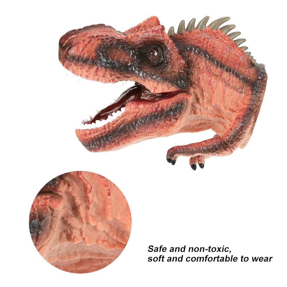 Great Choice Products Dinosaur Hand Puppets For Kids Rubber ...