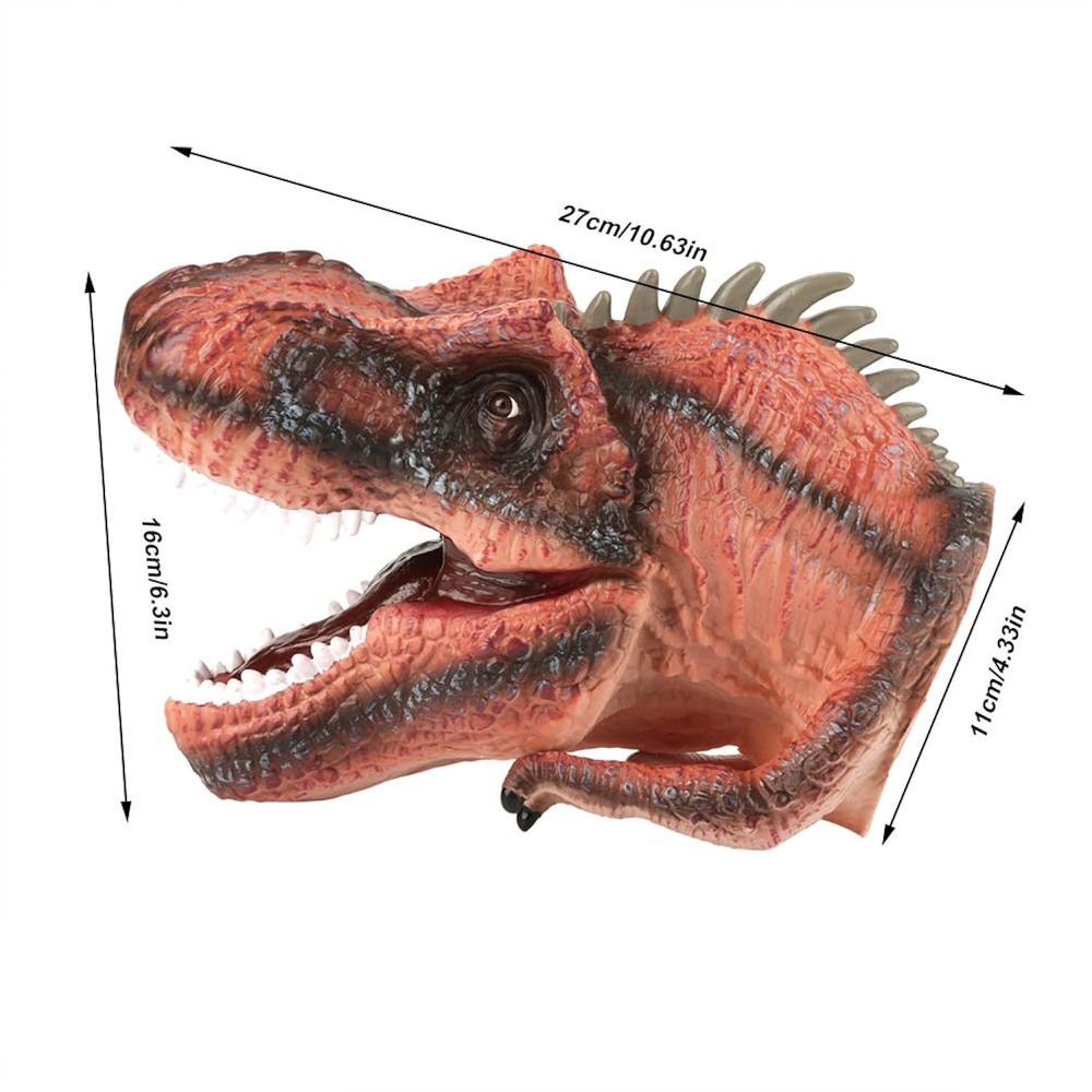 Great Choice Products Dinosaur Hand Puppets For Kids Rubber ...