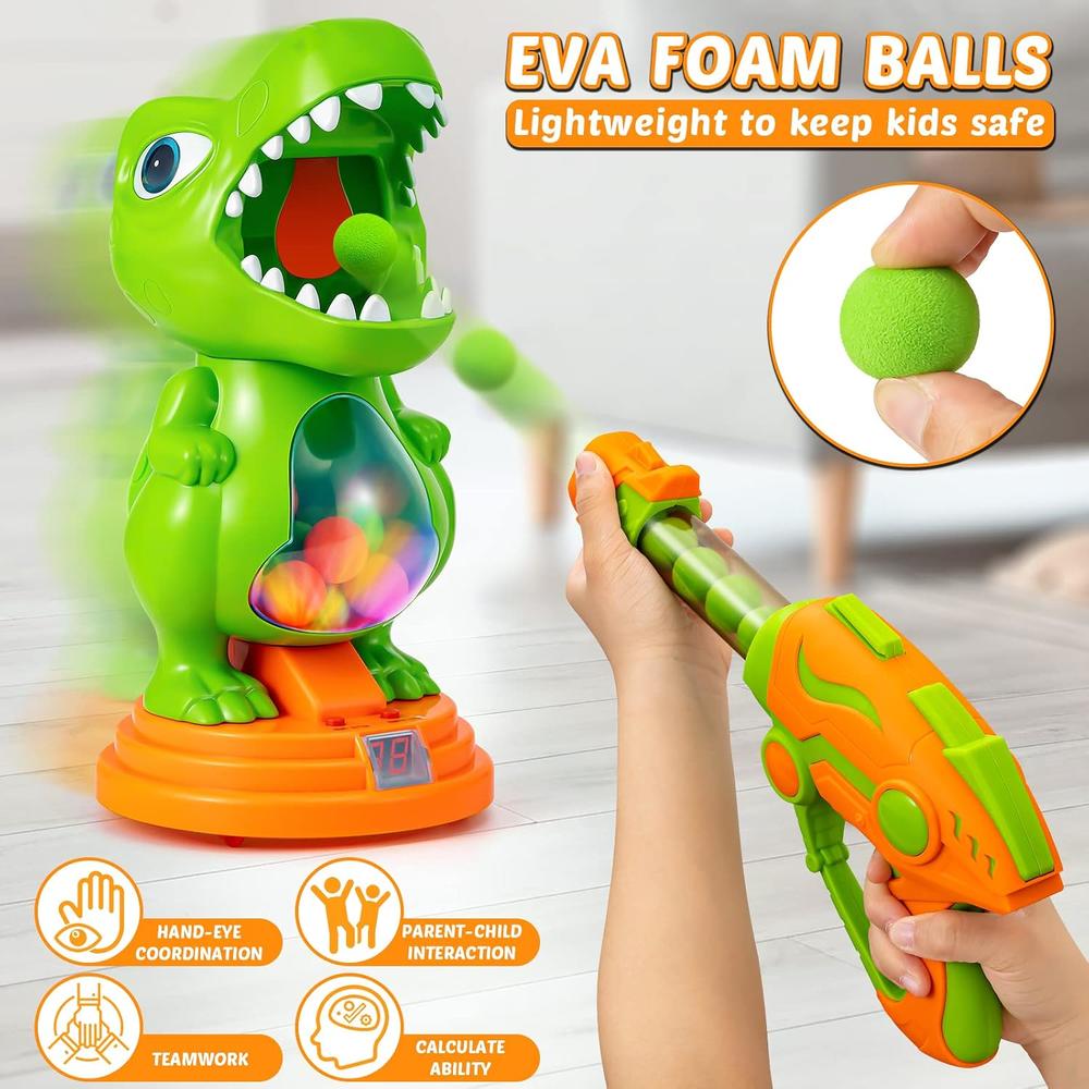 Great Choice Products Dinosaur Shooting Toy For Kids, Movable Scoring ...