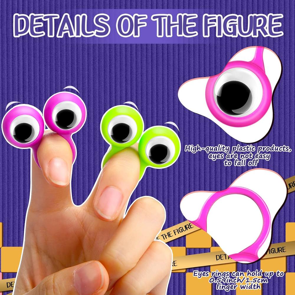 Ring Puppet Great Choice Products 120 Pcs Eyeball Ring Classroom Prize, Eye Finger ...