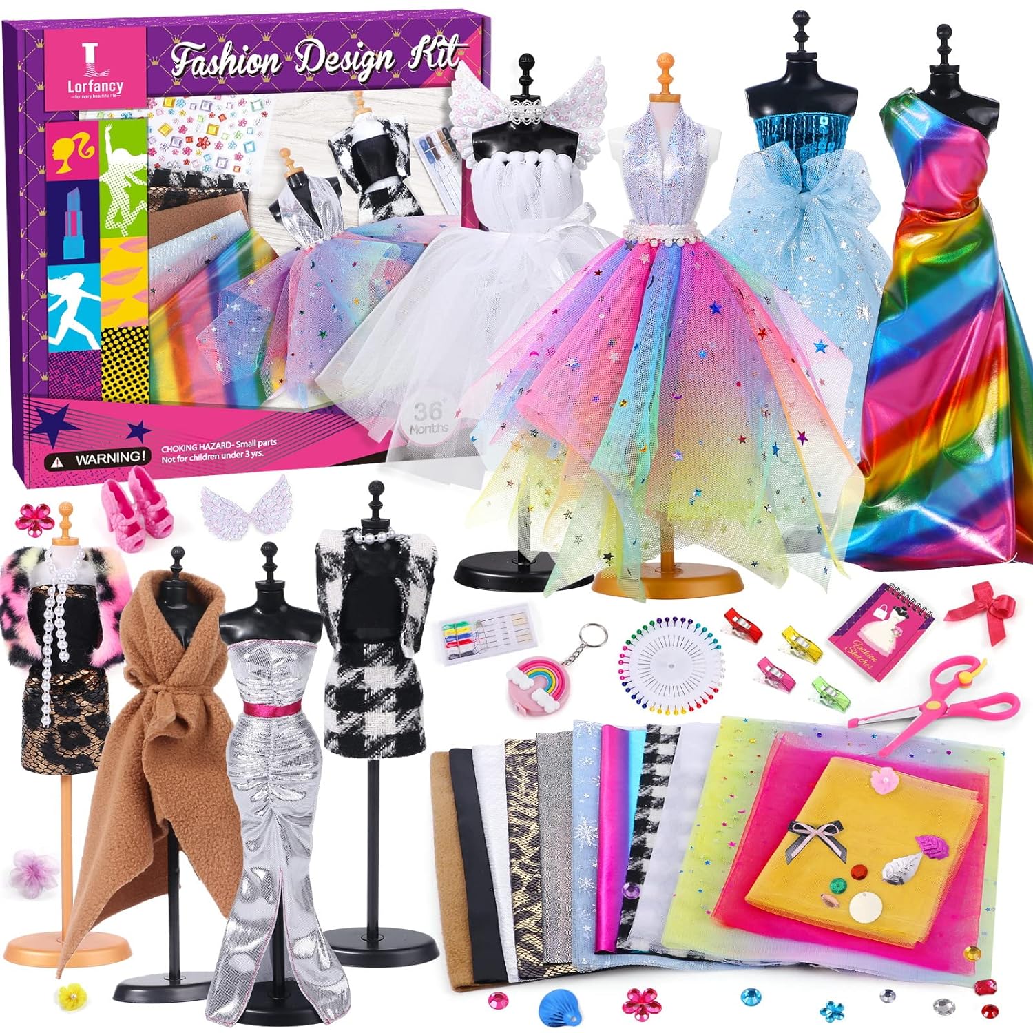 Great Choice Products 500+ Fashion Designer Kits For Girls Kids Fashion  Design Games Toddler Diy Activity Set Arts & Crafts Ages 6 7 8 9 10 11…