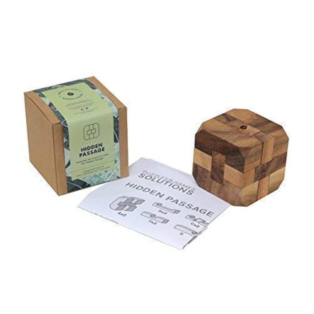 Great Choice Products Hidden Passage: Wooden Puzzle 3D Brain Teaser ...