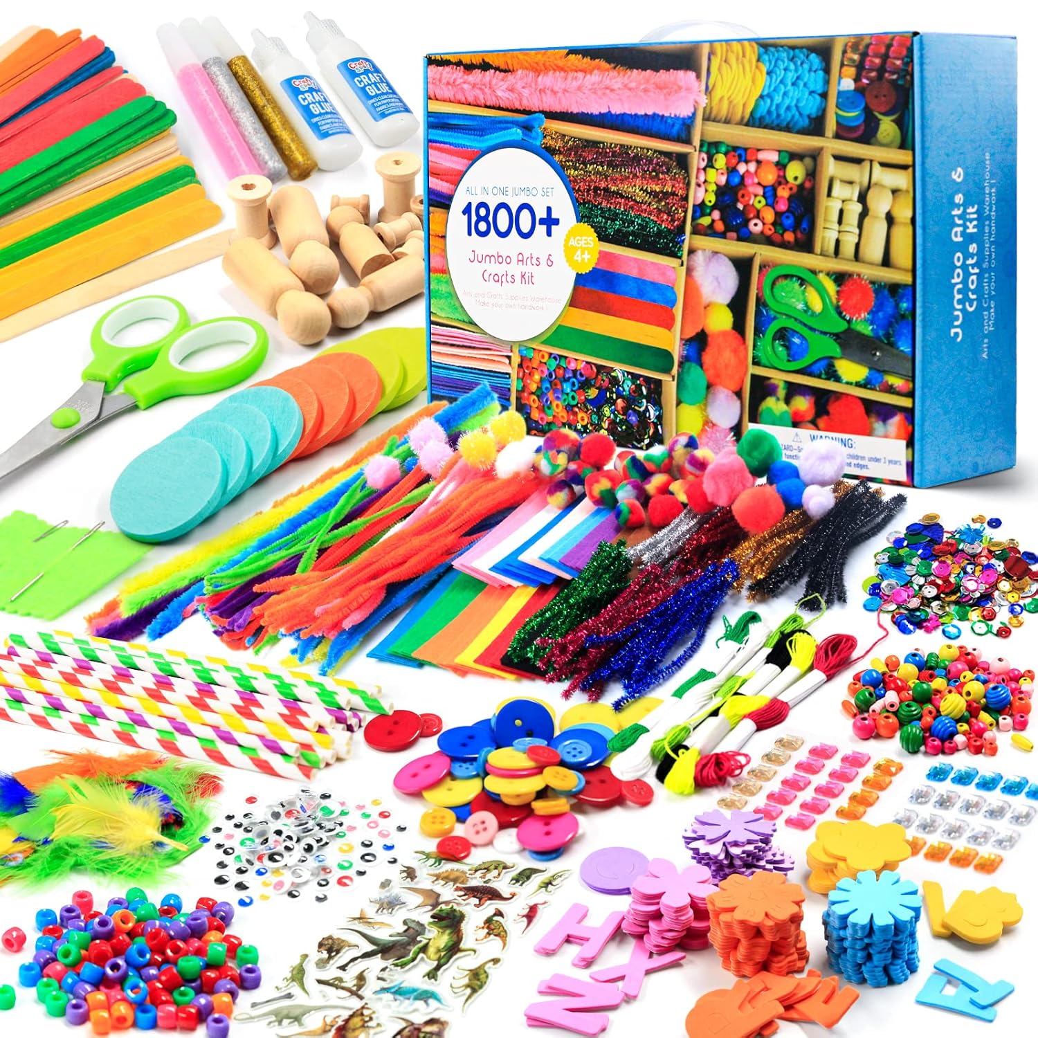 Great Choice Products Arts And Crafts Vault 1800+ Piece Craft