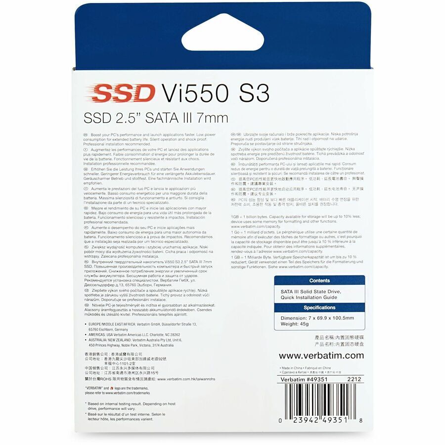 SSD III Vi550 256GB 2.5\
