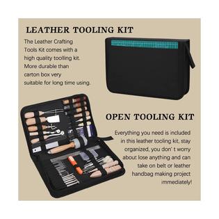 Great Choice Product Leather Working Tools Leather Craft Kits Leather  Sewing Tools With Storage Ba