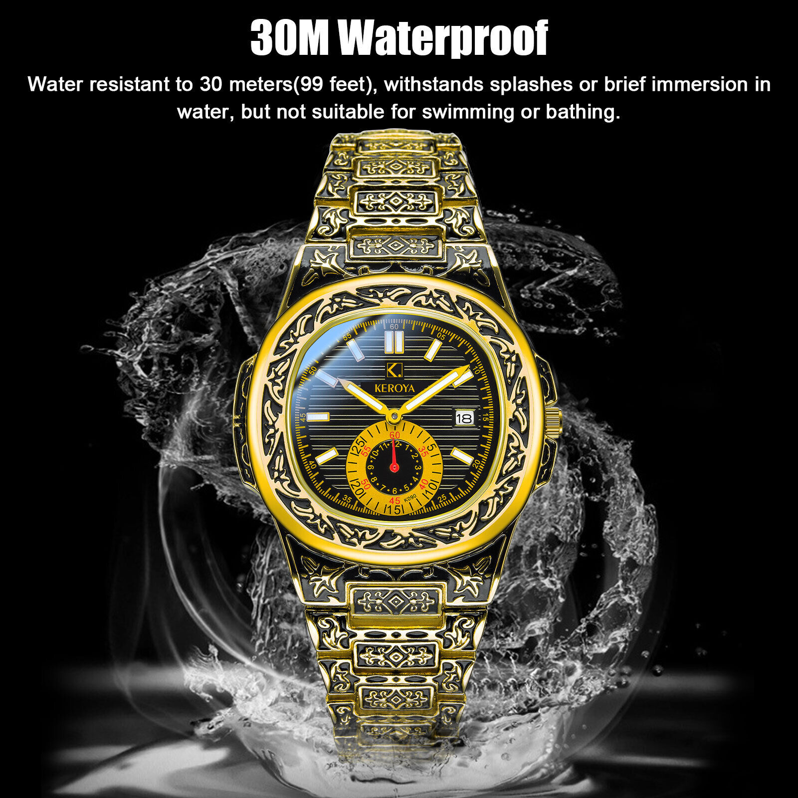Great Choice Product Men'S Watch Relojes De Hombre Stainless Steel Quartz Business Classic Wristwatch