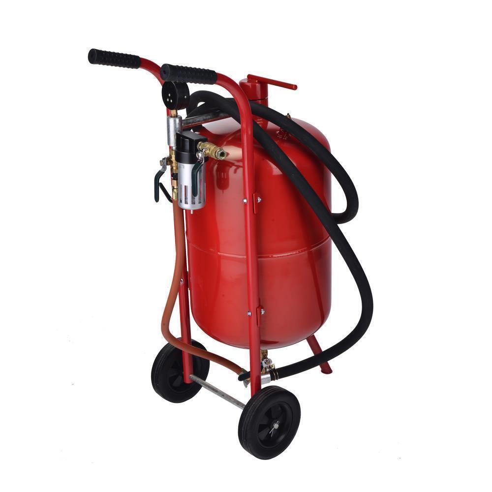 Great Choice Product New Practical 10 Gal Air Sandblaster Sand Blaster Kit High Pressure Tank Red