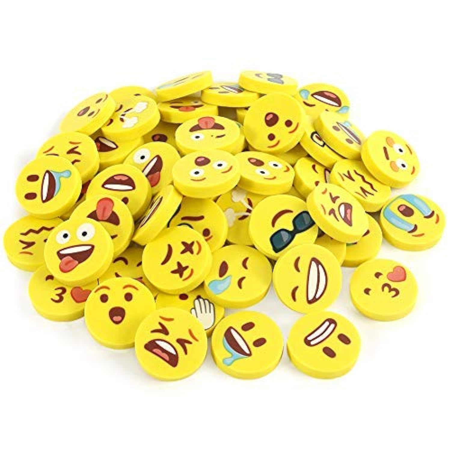 Great Choice Products Mini Erasers, 60 Pcs Novelty Erasers Mini Pencil Erasers Yellow Fun Erasers For Students Classroom Rewards Gift Bag Filler