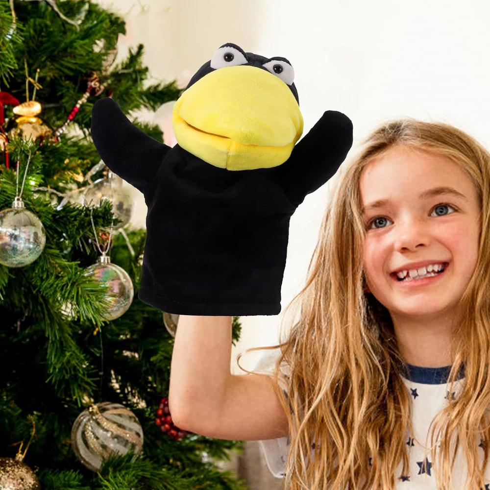 Great Choice Products Crow Hand Puppet Plush Bird Glove Puppet Cartoon ...