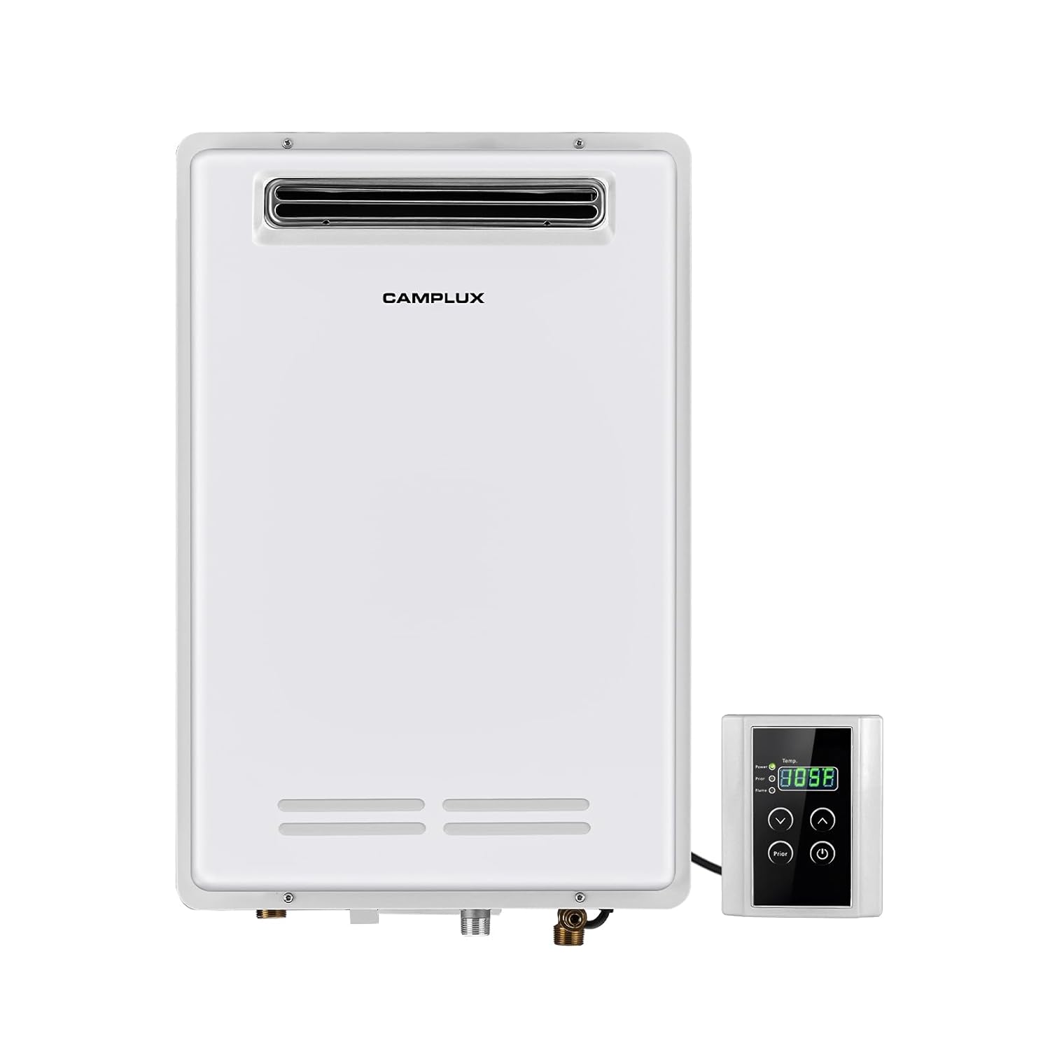 Great Choice Products Natural Gas Tankless Water Heater, Camplux On Demand Hot Water Heaters Whole House, 6.86 Gpm, Outdoor