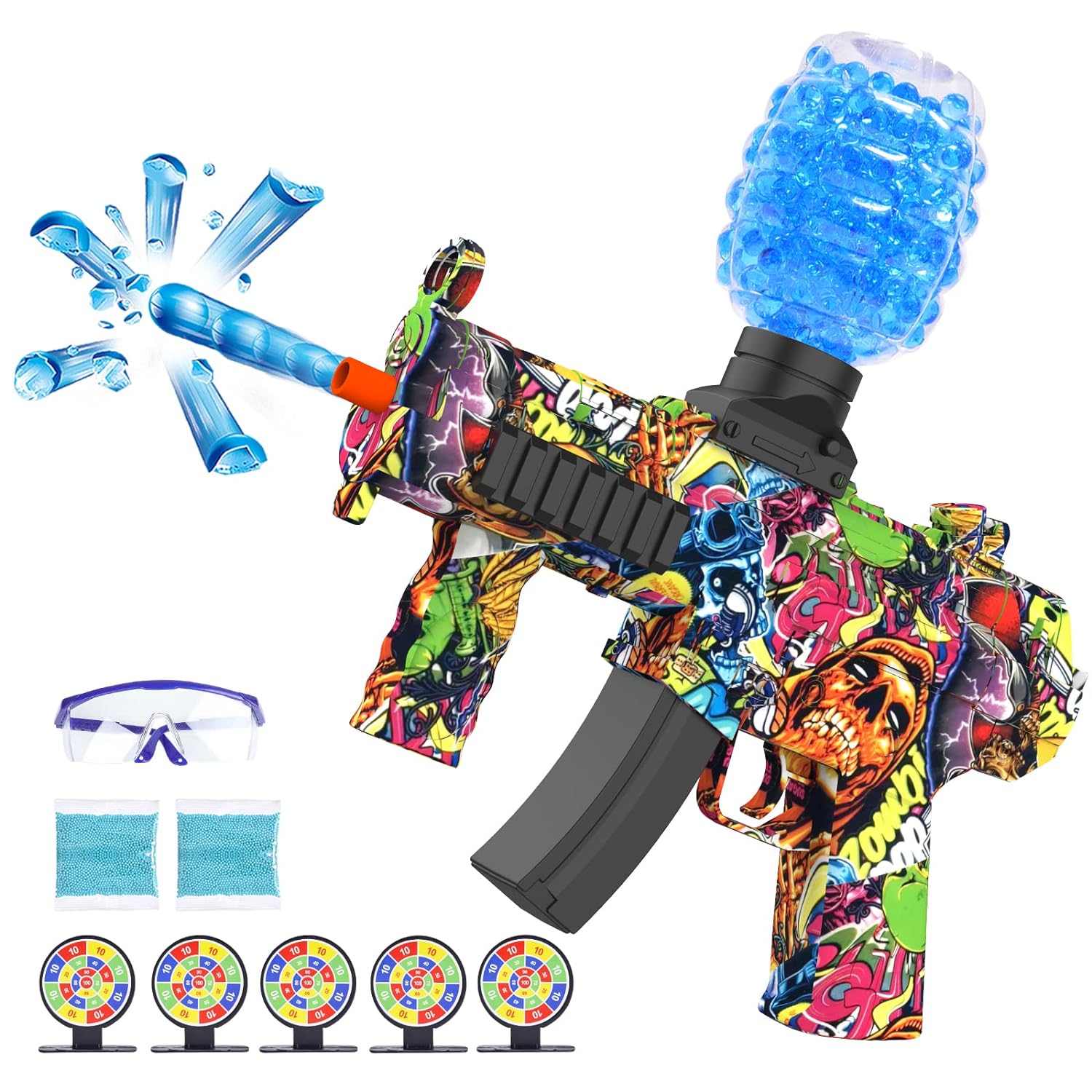 Great Choice Products Electric Gel Balls Splatter Blaster, Christmas & Birthday Gift For 9 10 11 12 13 14 15 16+ Year Old Boy Gift Ideas, Toys F