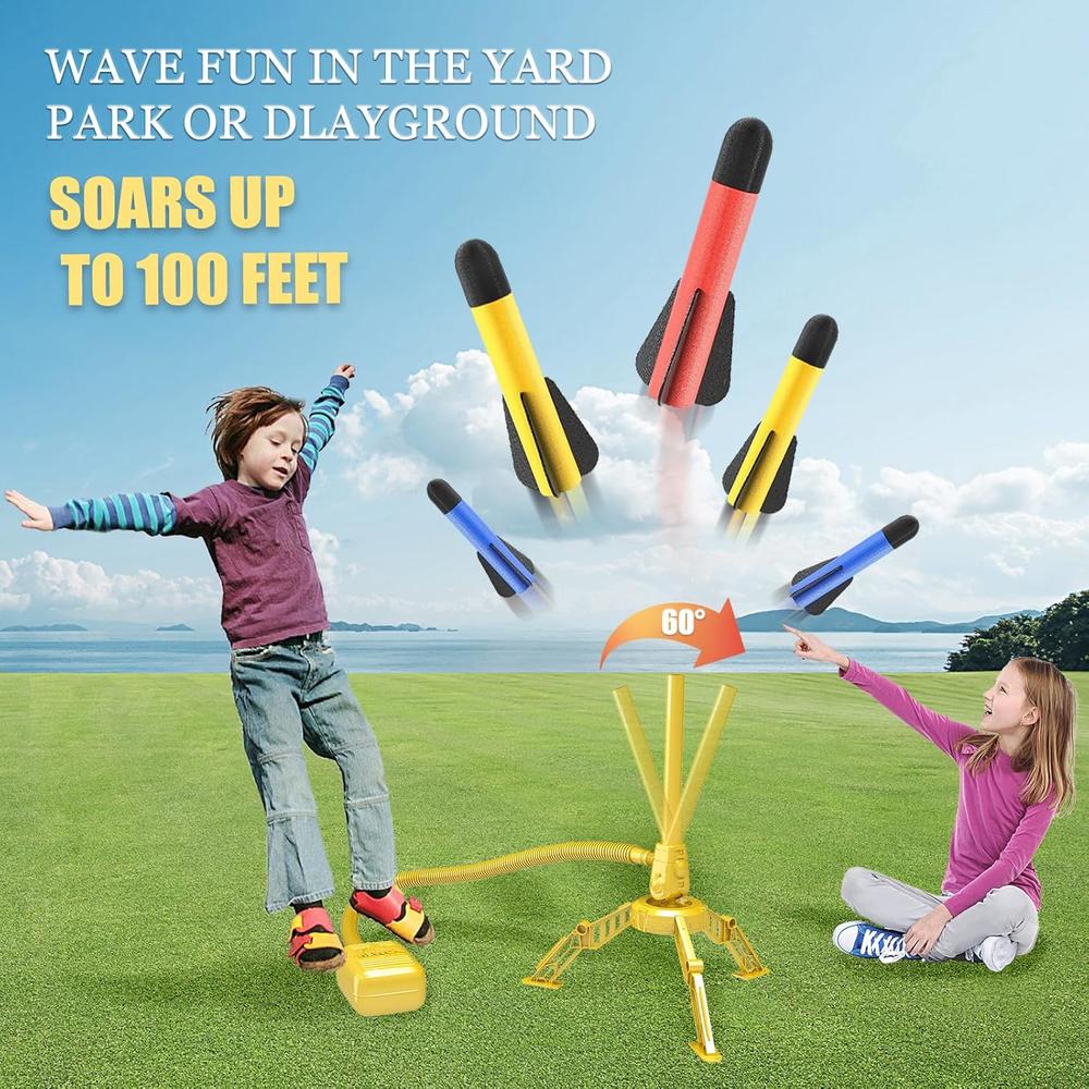 Great Choice Products Rocket Launcher For Kids - 12 Foam Rockets ...