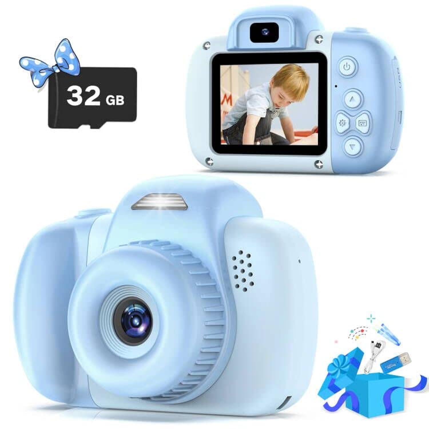 Great Choice Products Mini Kids Camera Toys For 3 4 5 6 7 8 Year Old Girls Boys, Toddler Children Digital Video Camcorder Camera, Best Chritmas 