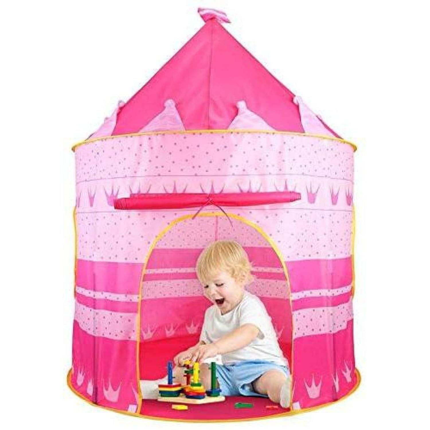 Great Choice Products Kids Tent Toy Princess Playhouse - Toddler Play House Pink Castle For Kid Children Girls Boys Baby Indoor & Outdoor Toys F