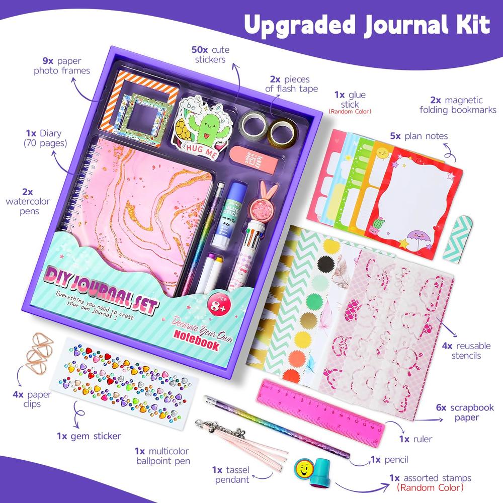 Great Choice Products Diy Journal Kit For Girls