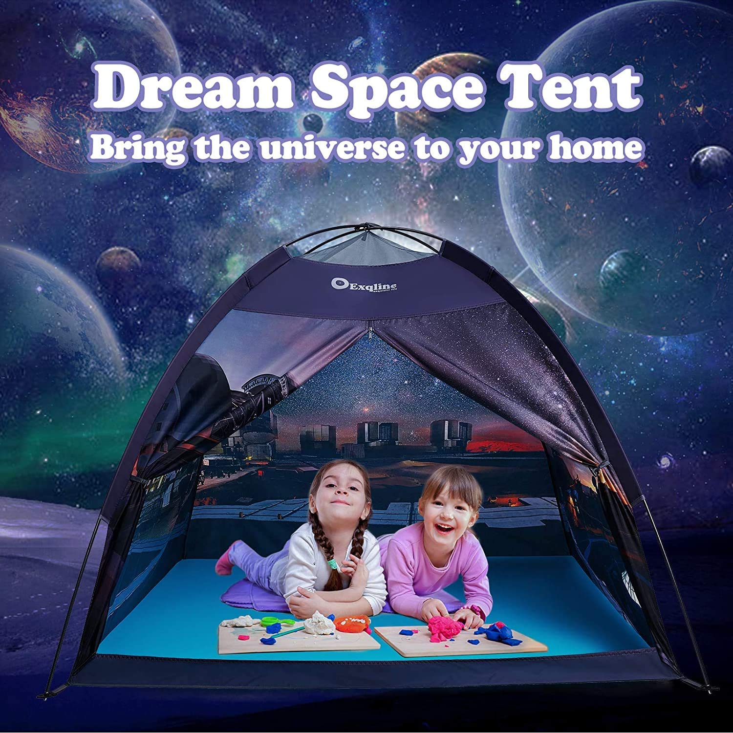 Great Choice Products Kids Play Tent Indoor Large Space Theme Play Tent Playhouse With Professional Aviation Aluminum Pole For Boys Girls Indoor