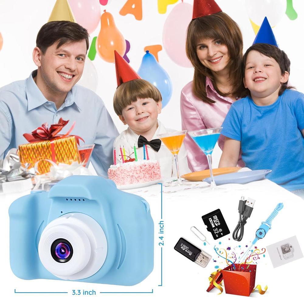 Great Choice Products Kids Digital Camera, Toddler Camera, Kid Camera With 2 Inch Screen And 32Gb Sd Card, Camera For Kids, Toys For 5 Year Old