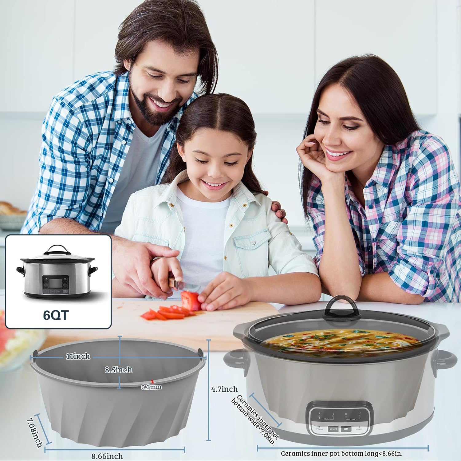 Crock-pot SCCPVP600-S Smart-Pot 6-Quart Slow Cooker - Brushed Stainless Steel