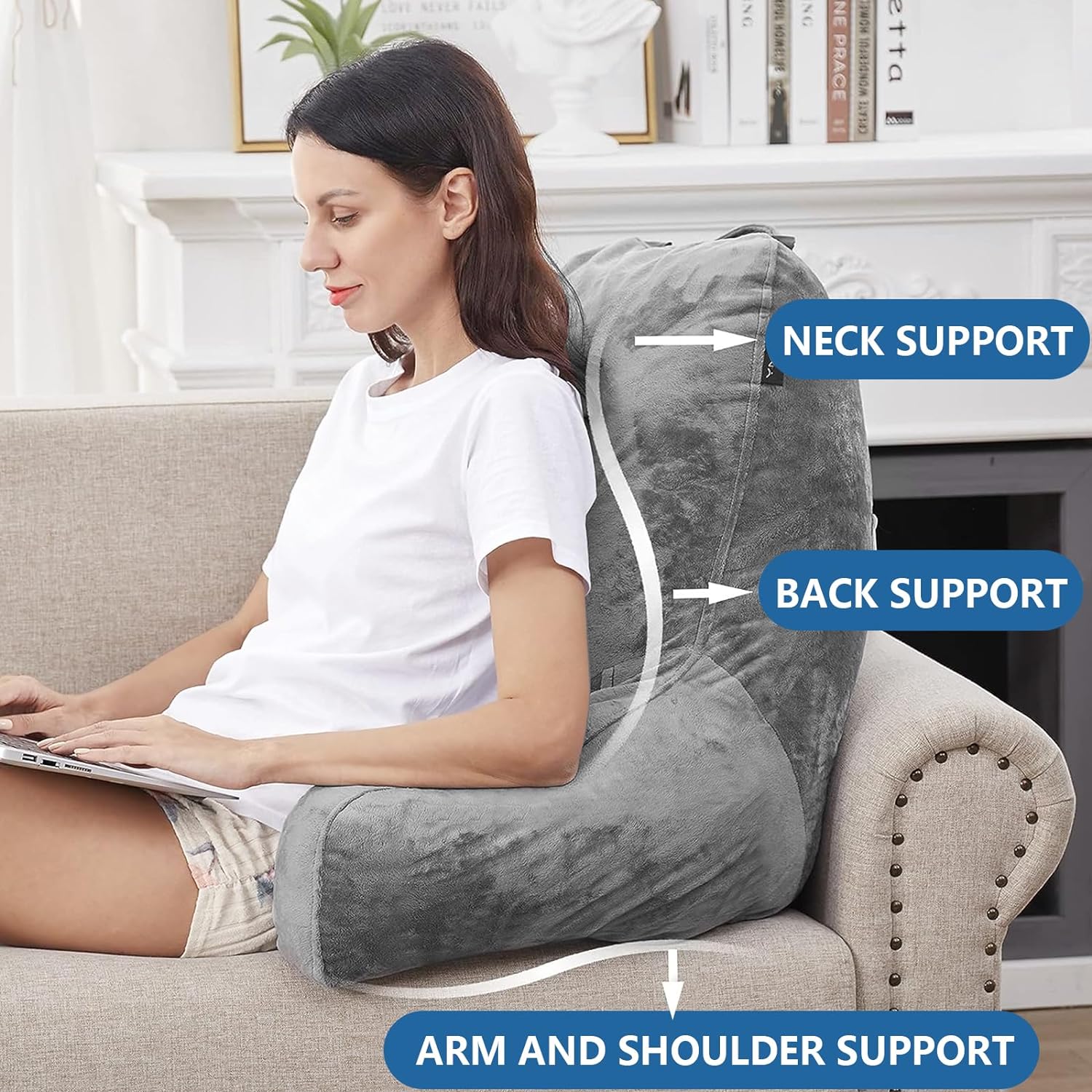 bed chair back support pillow from