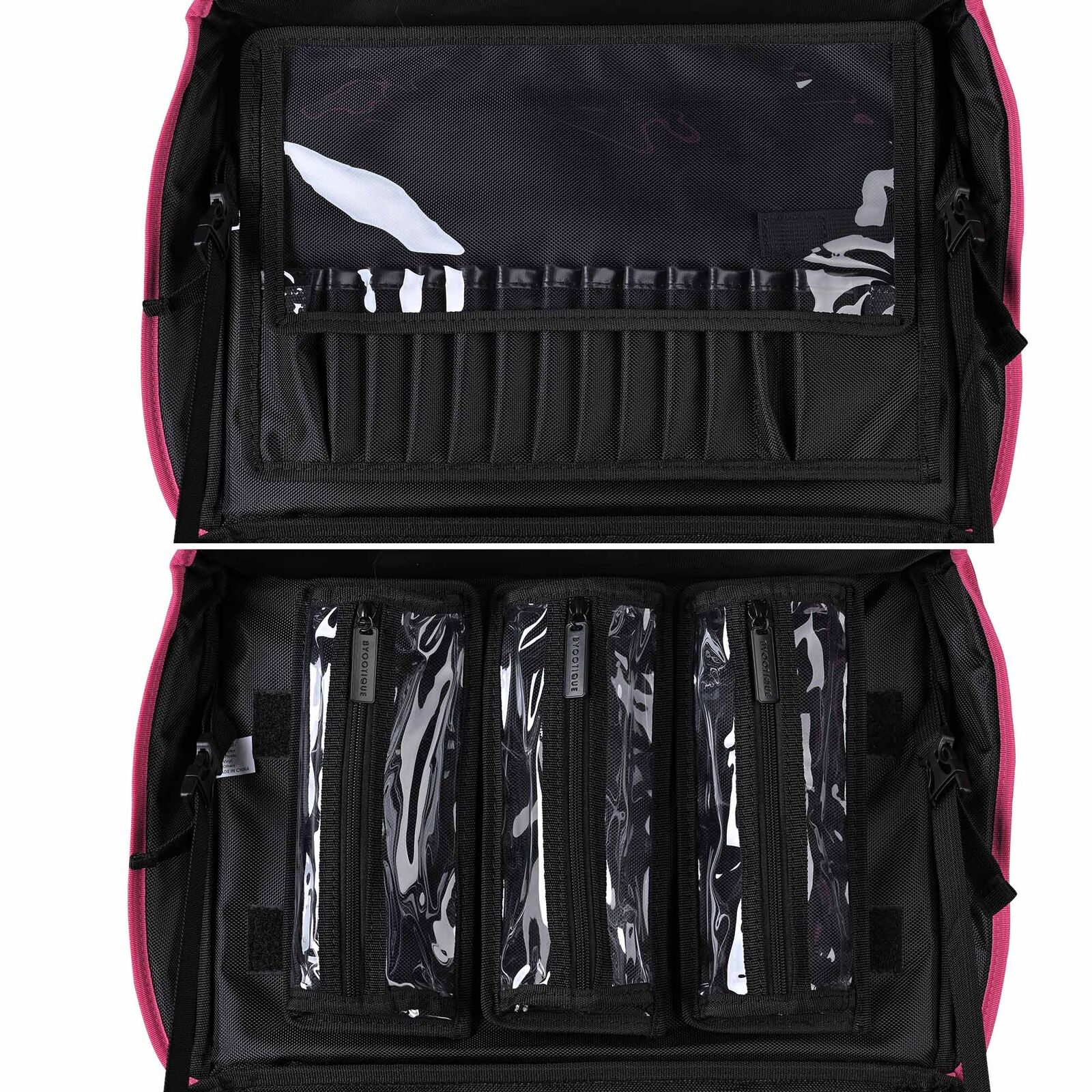Great Choice Product Rolling Makeup Case Oxford Bag Cosmetic Train Organizer Drawer Pouch