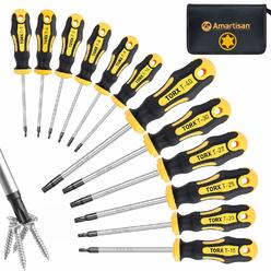 Great Choice Products 12-Piece Magnetic Torx Screwdrivers Set, Magnetic Torx Driver Star Screwdrivers Set T5 - T40 Best Choice
