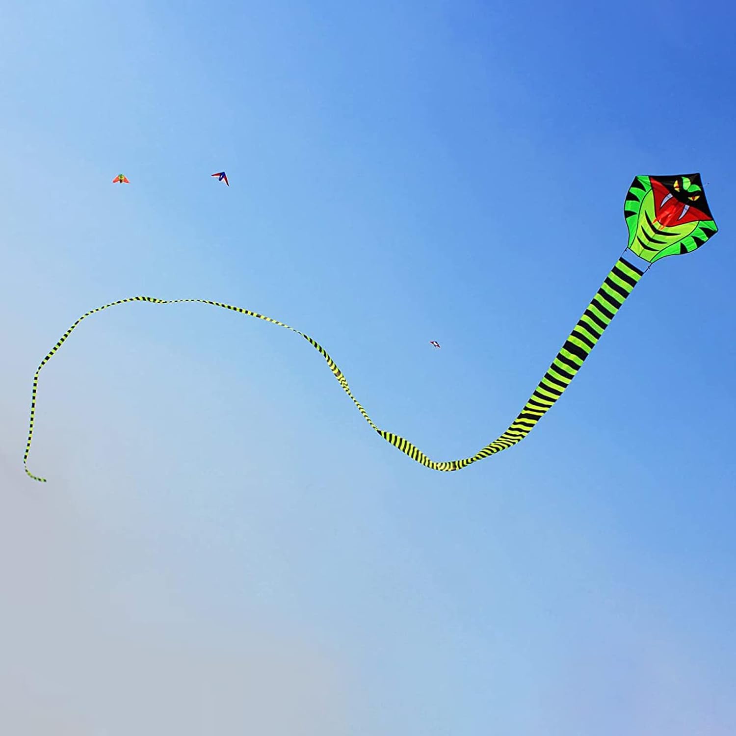 Great Choice Products 49Ft Large Power Snake Kites For Kids & Adults, With Flying Line Outdoor Fun Sports Kite