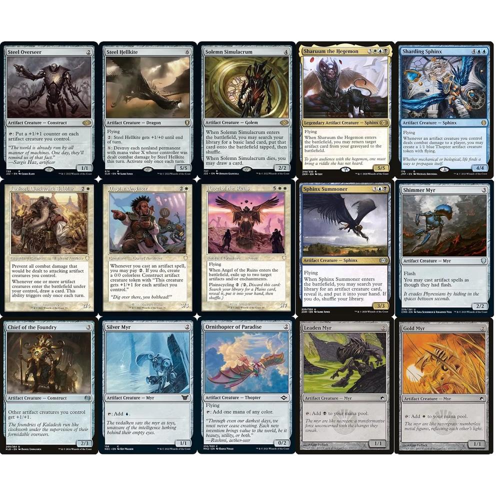 Gc Cards Magic Great Choice Products Elite Commander Urza Artifacts Deck - Esper ...