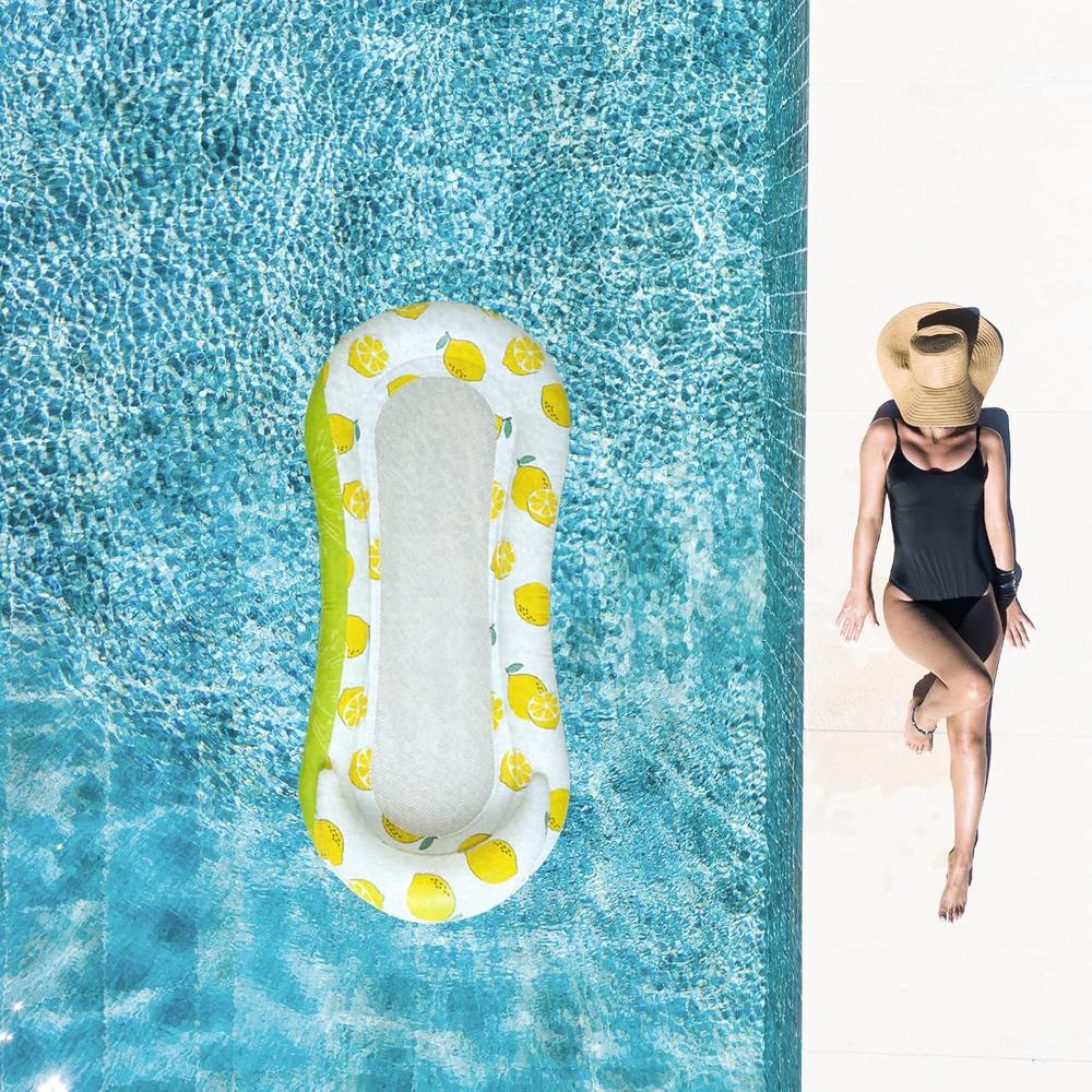 Great Choice Products Inflatable Pool Lounge Float, Mesh Pool Floats ...