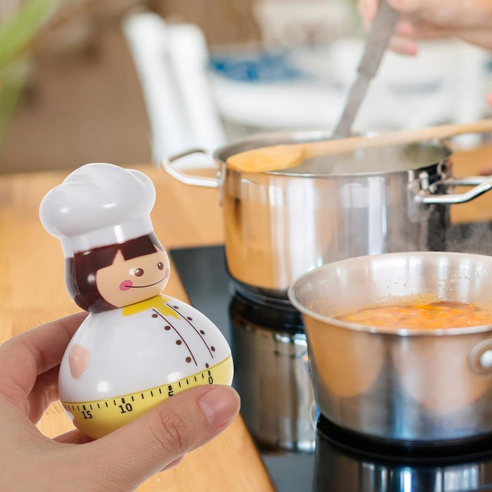 Great Choice Products Kitchen Timer Chef Shaped Alarm Clock Egg Baking ...