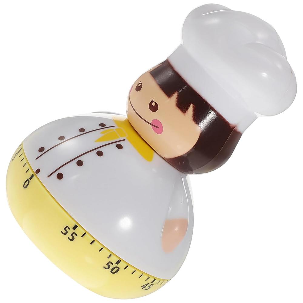 Great Choice Products Kitchen Timer Chef Shaped Alarm Clock Egg Baking ...