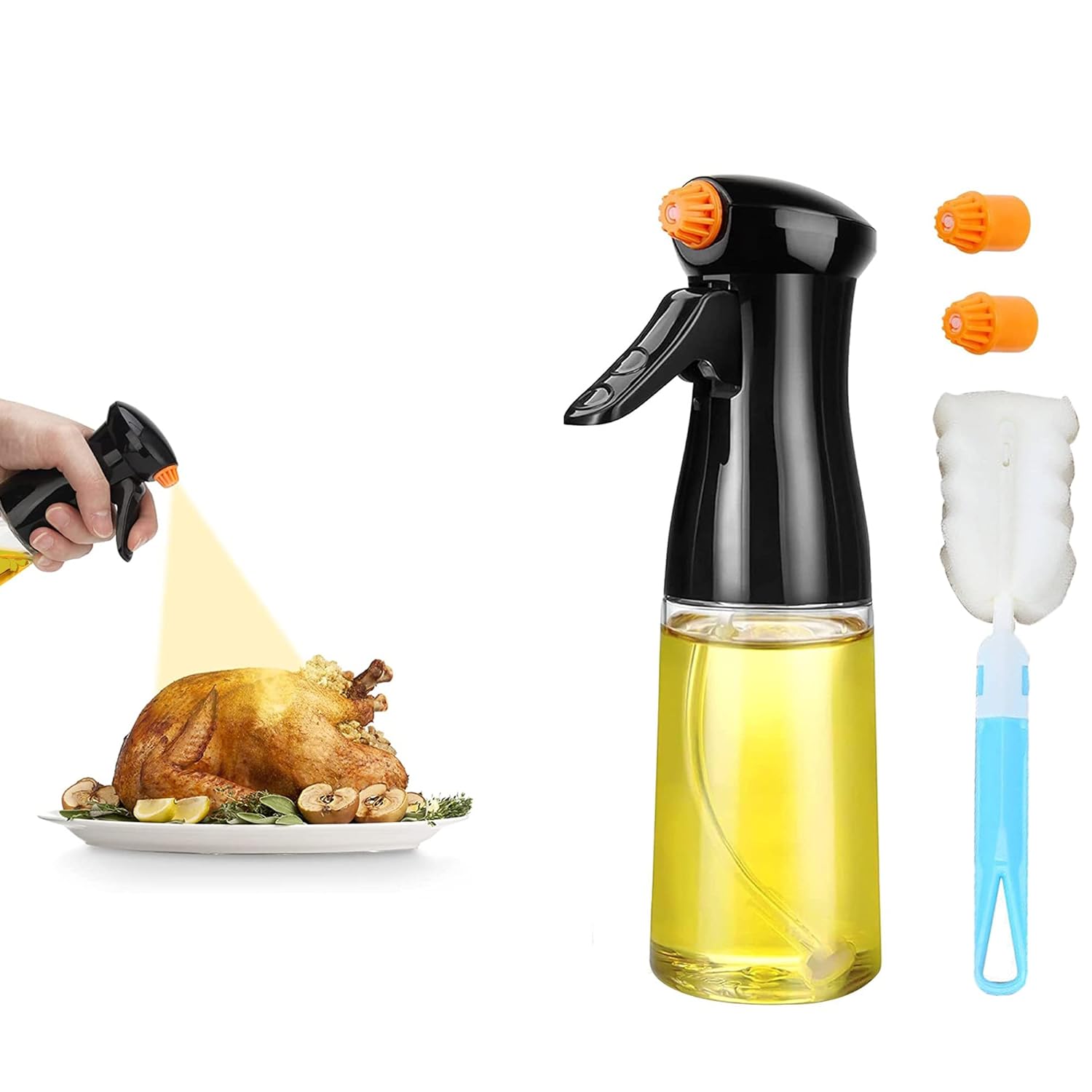 Great Choice Products Mogul Passion Oil Sprayer For Cooking – Olive Oil Sprayer – Refillable Oil Vinegar Spritzer Sprayer Bottle For Cooking, …